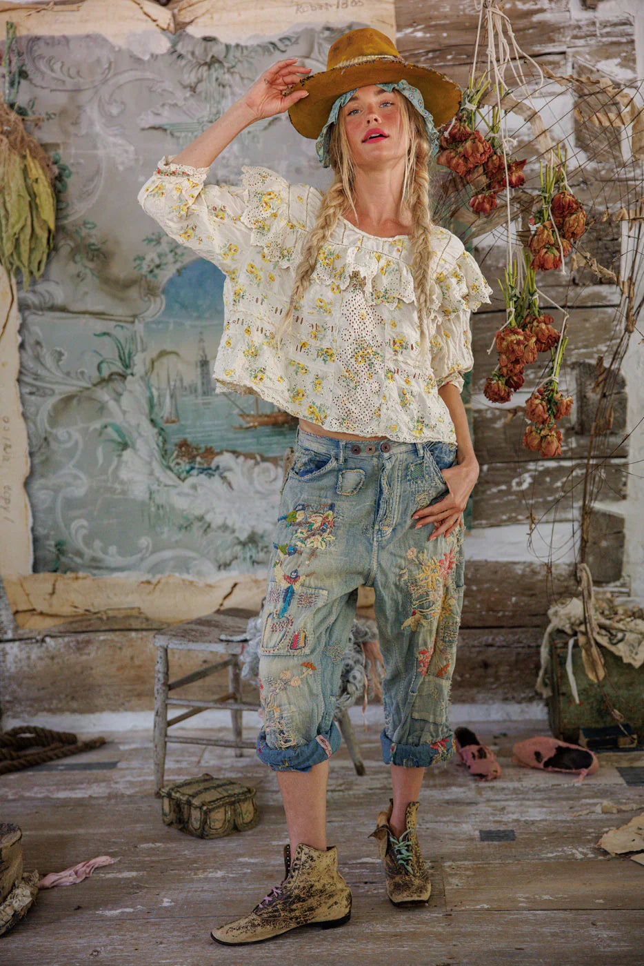 Magnolia Pearl Eadred Eyelet Blouse - Lauretta
