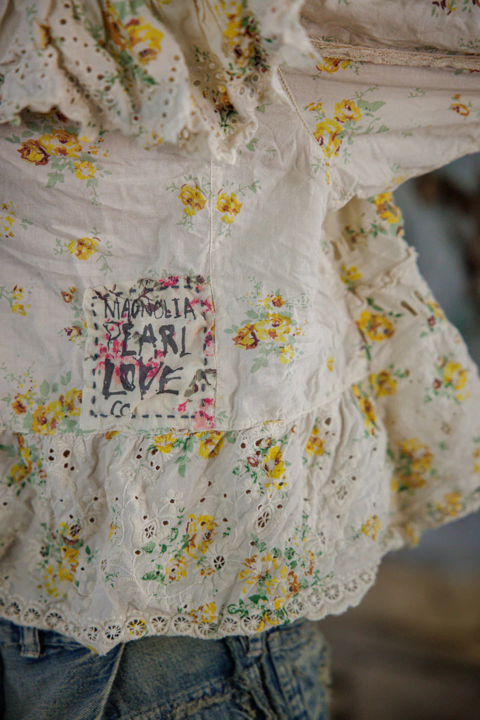 Magnolia Pearl Eadred Eyelet Blouse - Lauretta