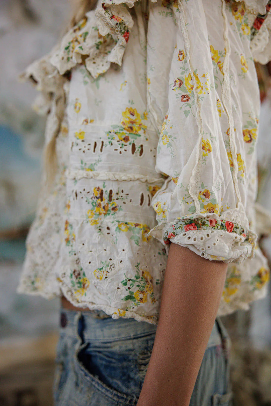 Magnolia Pearl Eadred Eyelet Blouse - Lauretta