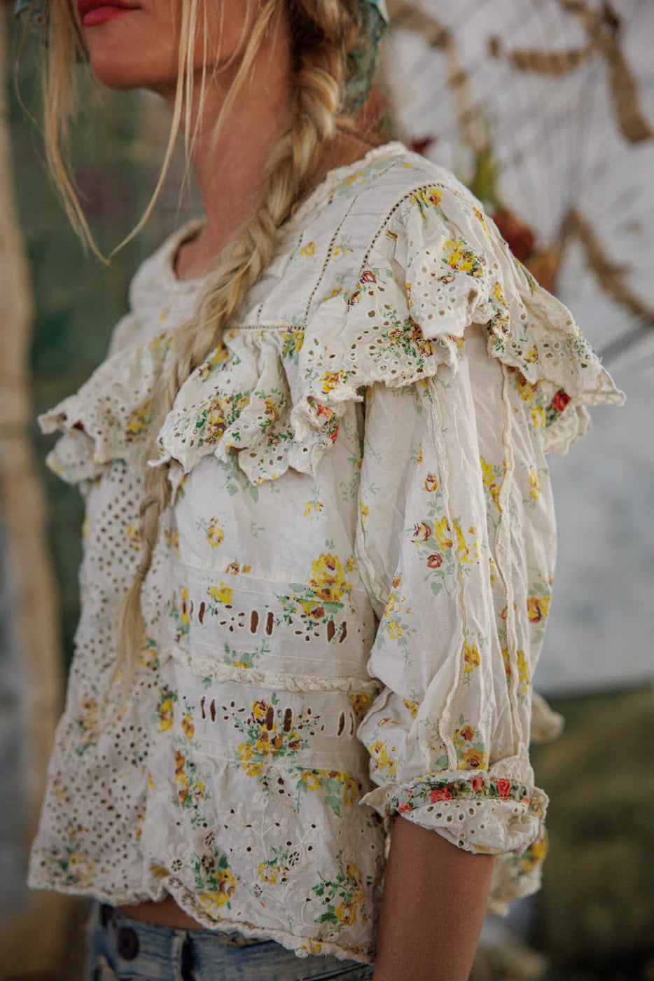 Magnolia Pearl Eadred Eyelet Blouse - Lauretta