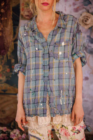 Magnolia Pearl Check Adison Workshirt - Wave