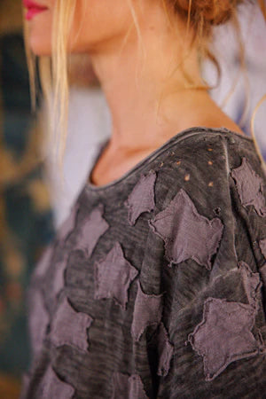 Magnolia Pearl Little Star Appliqué Tee - Twilight