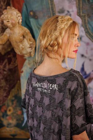 Magnolia Pearl Little Star Appliqué Tee - Twilight