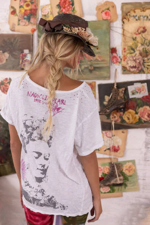 Magnolia Flight Flowers Frida Tee - True