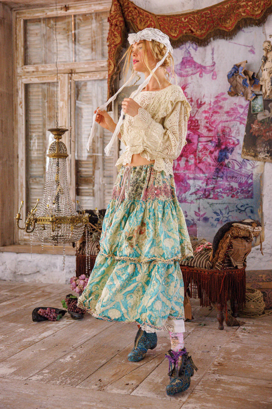 Magnolia Pearl Eyelet Rosario Blouse - Moonlight
