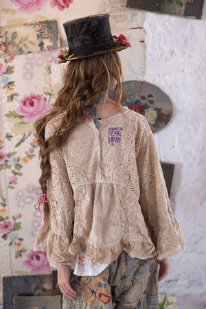 Magnolia Pearl Eyelet Dea Blouse - Swan