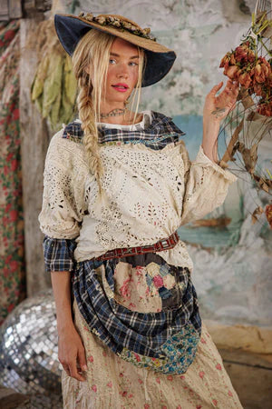 Magnolia Pearl Eyelet Adelise Blouse - Antique White
