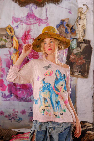 Magnolia Pearl My Pet Viggo Tee - Azalea Dip Dye