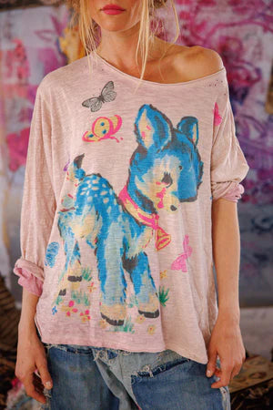 Magnolia Pearl My Pet Viggo Tee - Azalea Dip Dye