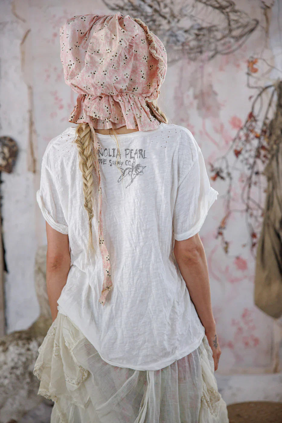 Magnolia Pearl Strawberry Blooms Tee - True
