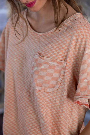 Magnolia Pearl Piecewise Pocket Tee - Tabby