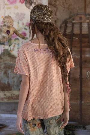 Magnolia Pearl Piecewise Pocket Tee - Tabby