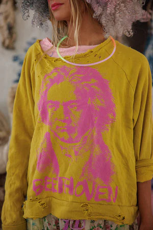 Magnolia Pearl Beethoven Portrait Richi Sweatshirt - Fun House