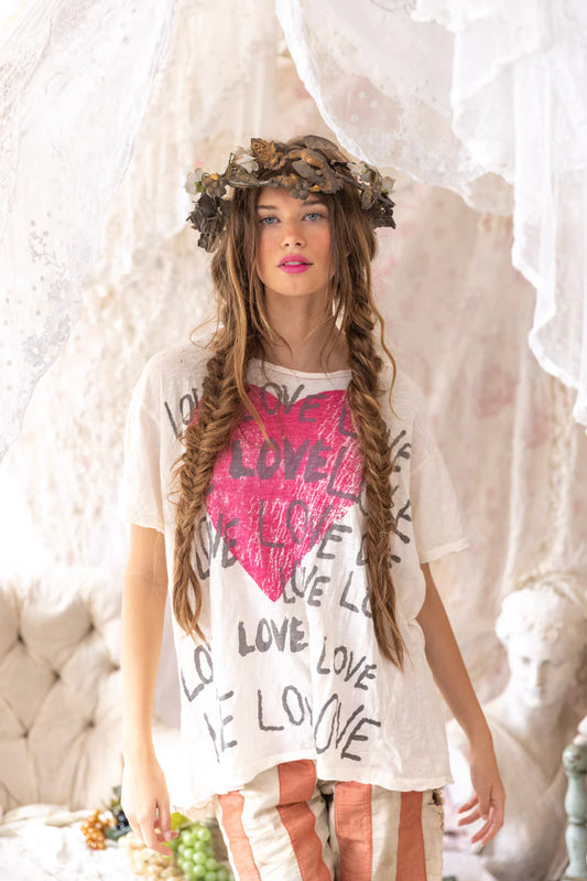 Magnolia Pearl Season Of Love Amor Tee - Dragonfruit