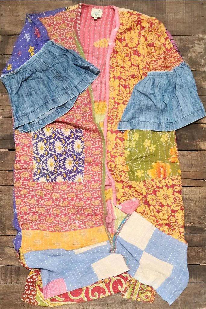 Jaded Gypsy Kantha Sunrise Kimono JG-33