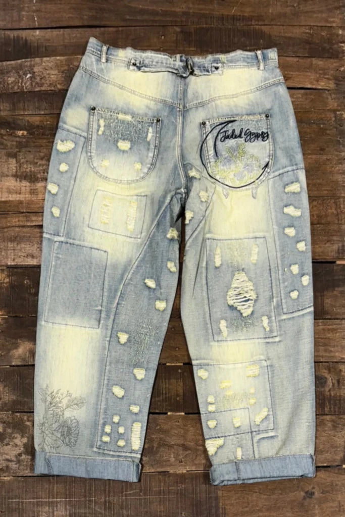 Jaded Gypsy Peace and Love Jeans