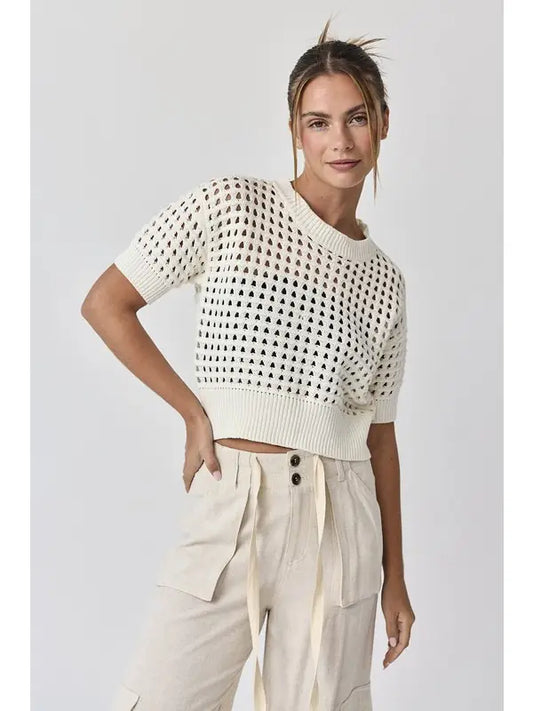 Alina Cropped Crochet Top