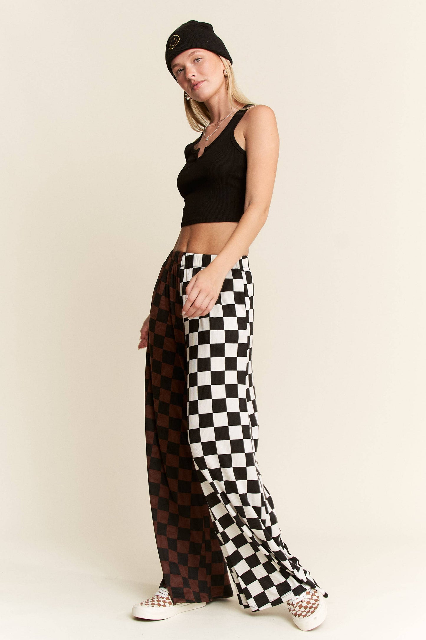 Split Decision Checkered Pants