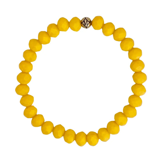 Dillon 8mm Bracelet - Mustard