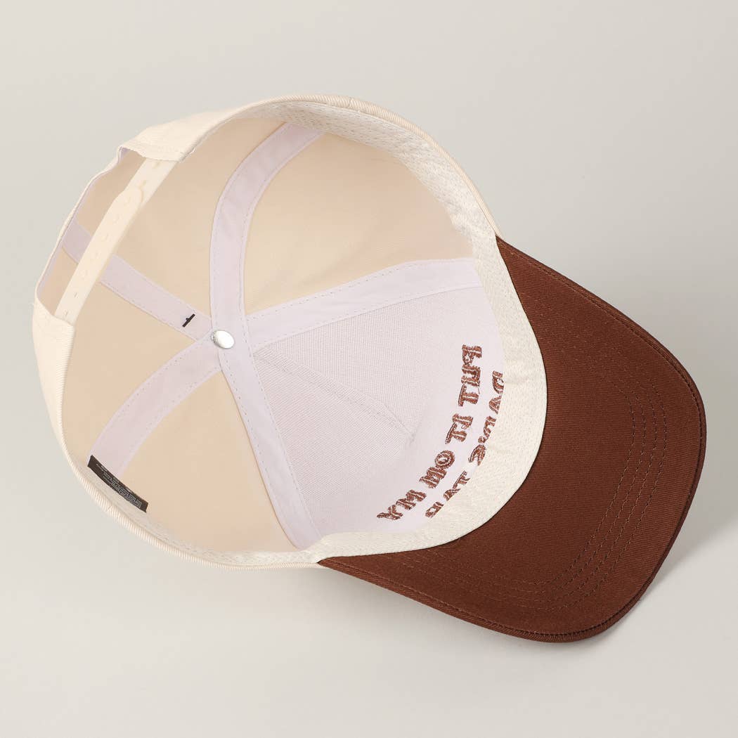 Put It On My Dad's Tab Embroidery Two-Tone Hat