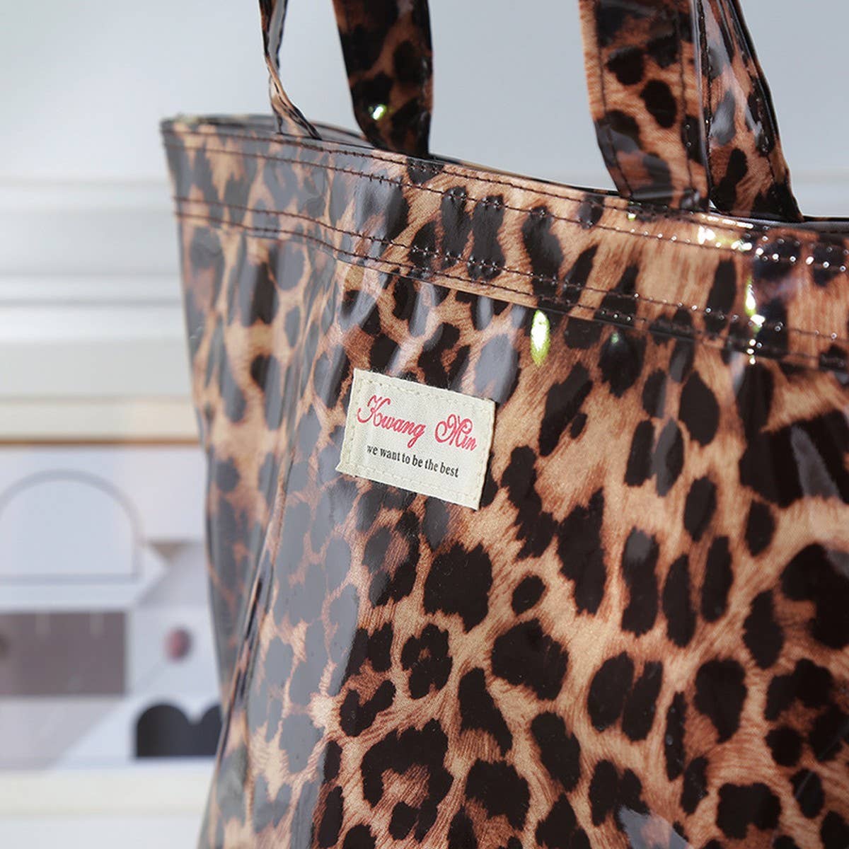 Minimalist Leopard Print Portable Storage Bag