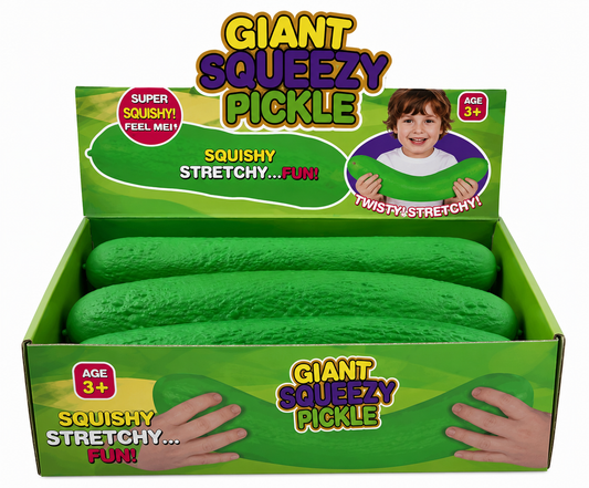 Giant Squeezy Squishy Pickle 🥒- Jumbo Sensory Toy