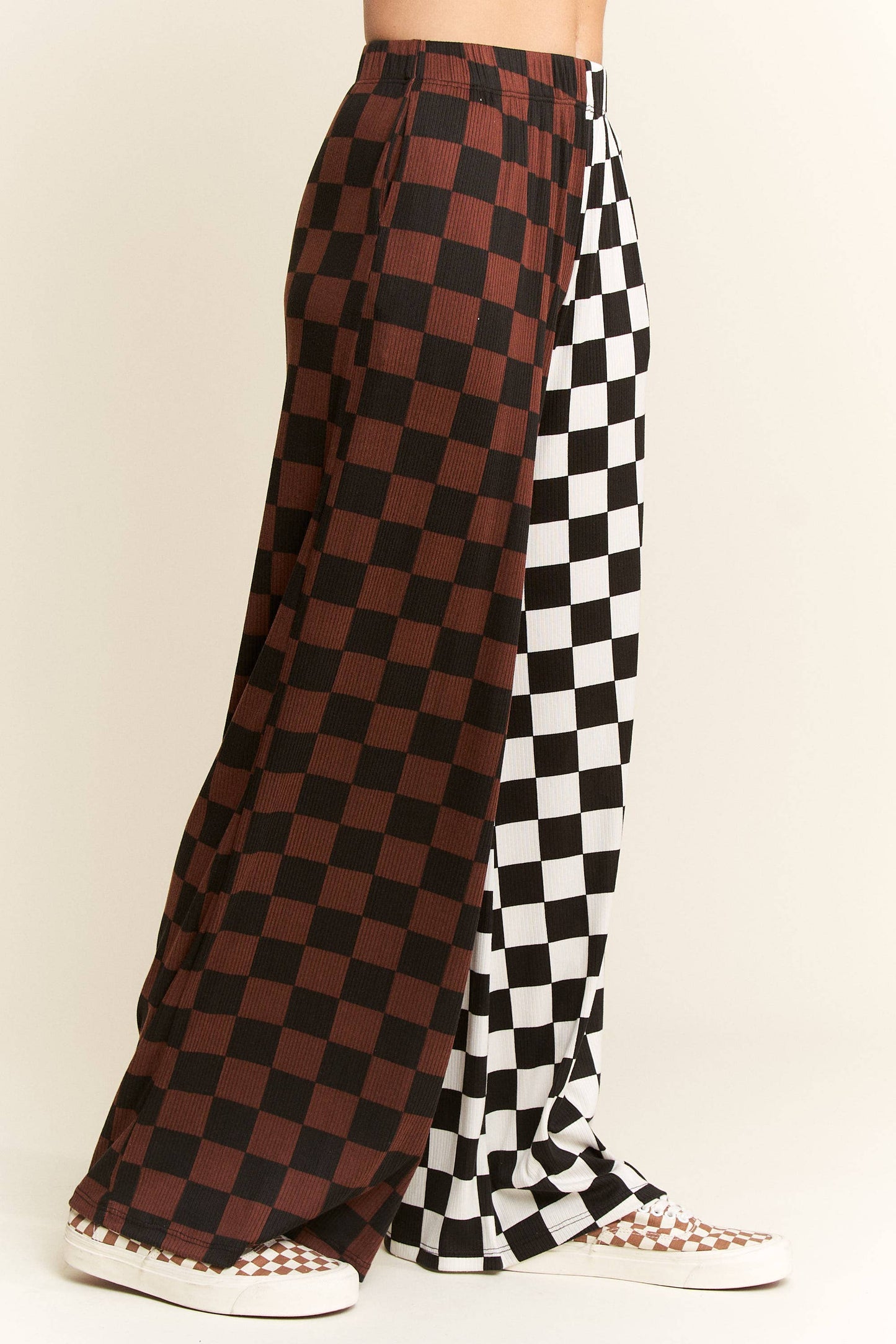 Split Decision Checkered Pants