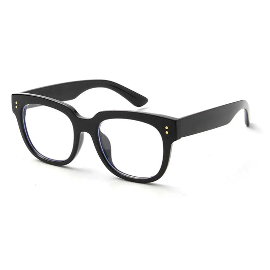 Black Horn-Rimmed Blue Light Blocker Glasses
