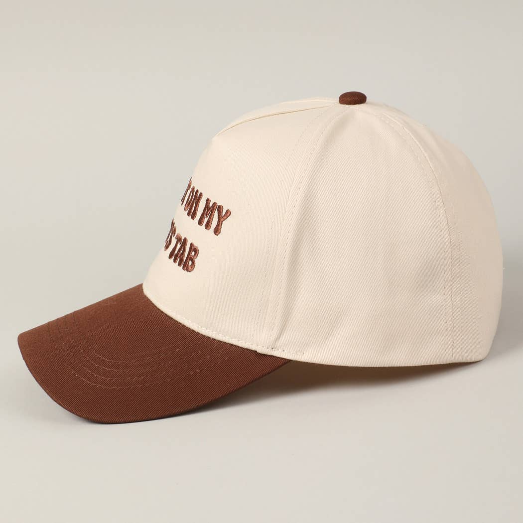Put It On My Dad's Tab Embroidery Two-Tone Hat