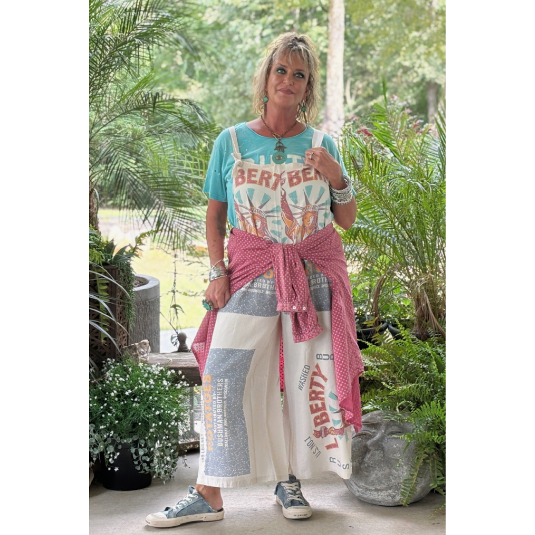 Jaded Gypsy Market Fresh Overalls - Liberty