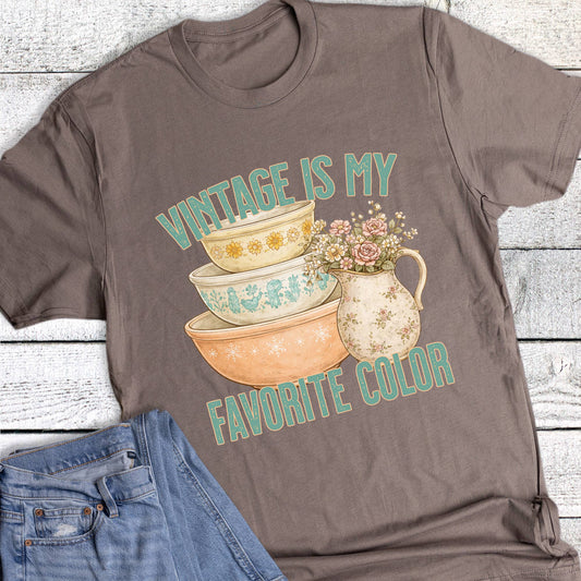 Vintage Favorite Color Antique Thrift Graphic Tee