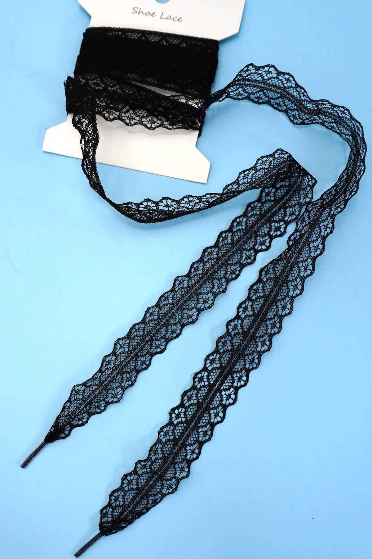 Chantilly Lace Ribbon Bow Pair Shoe Laces