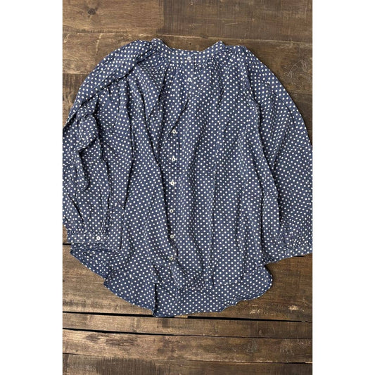 Jaded Gypsy Sweet Nothings Shirt - Navy Dot