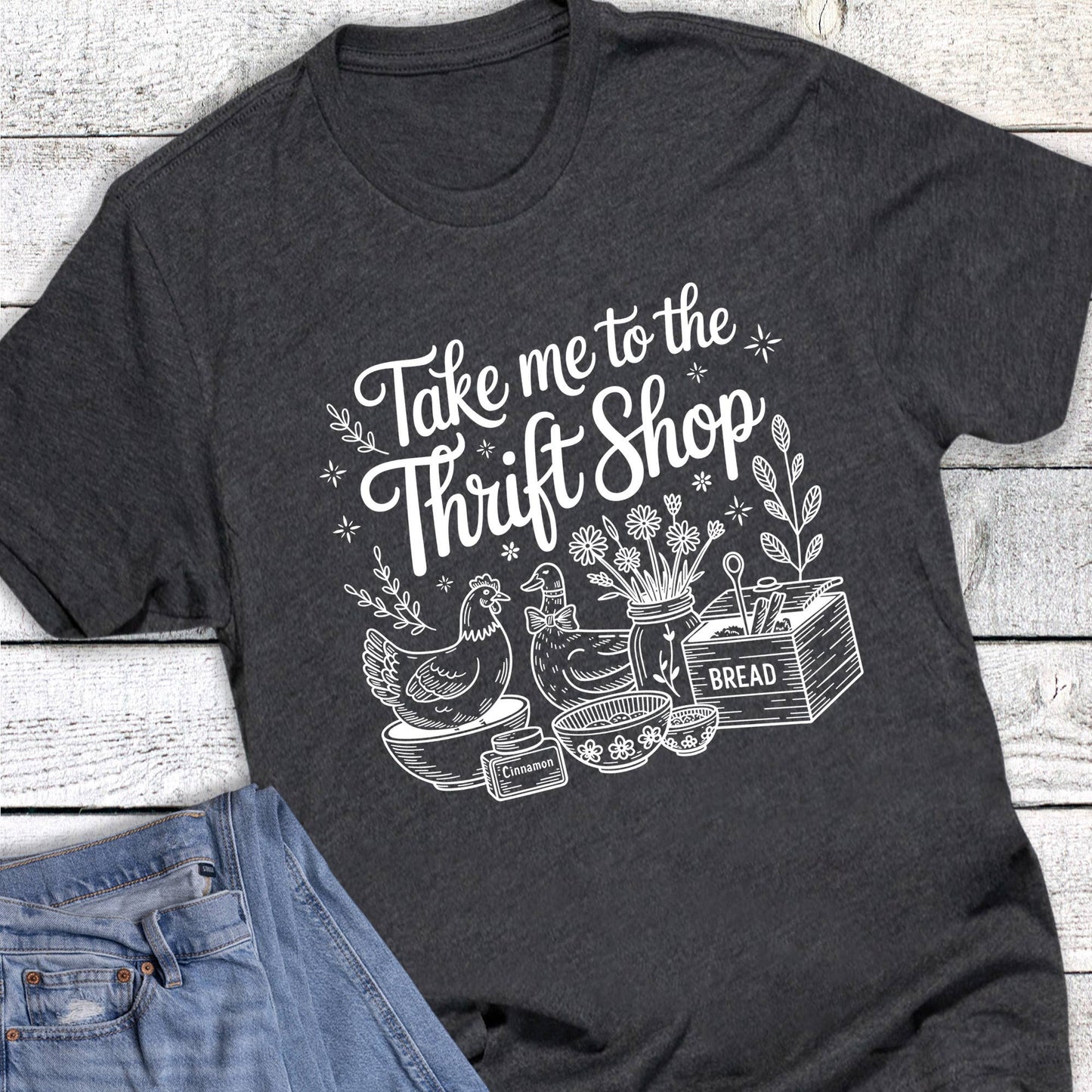 Vintage Take Me to the Thrift Shop Graphic Tee