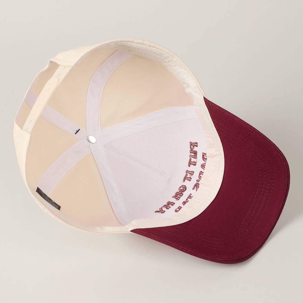 Put It On My Dad's Tab Embroidery Two-Tone Hat