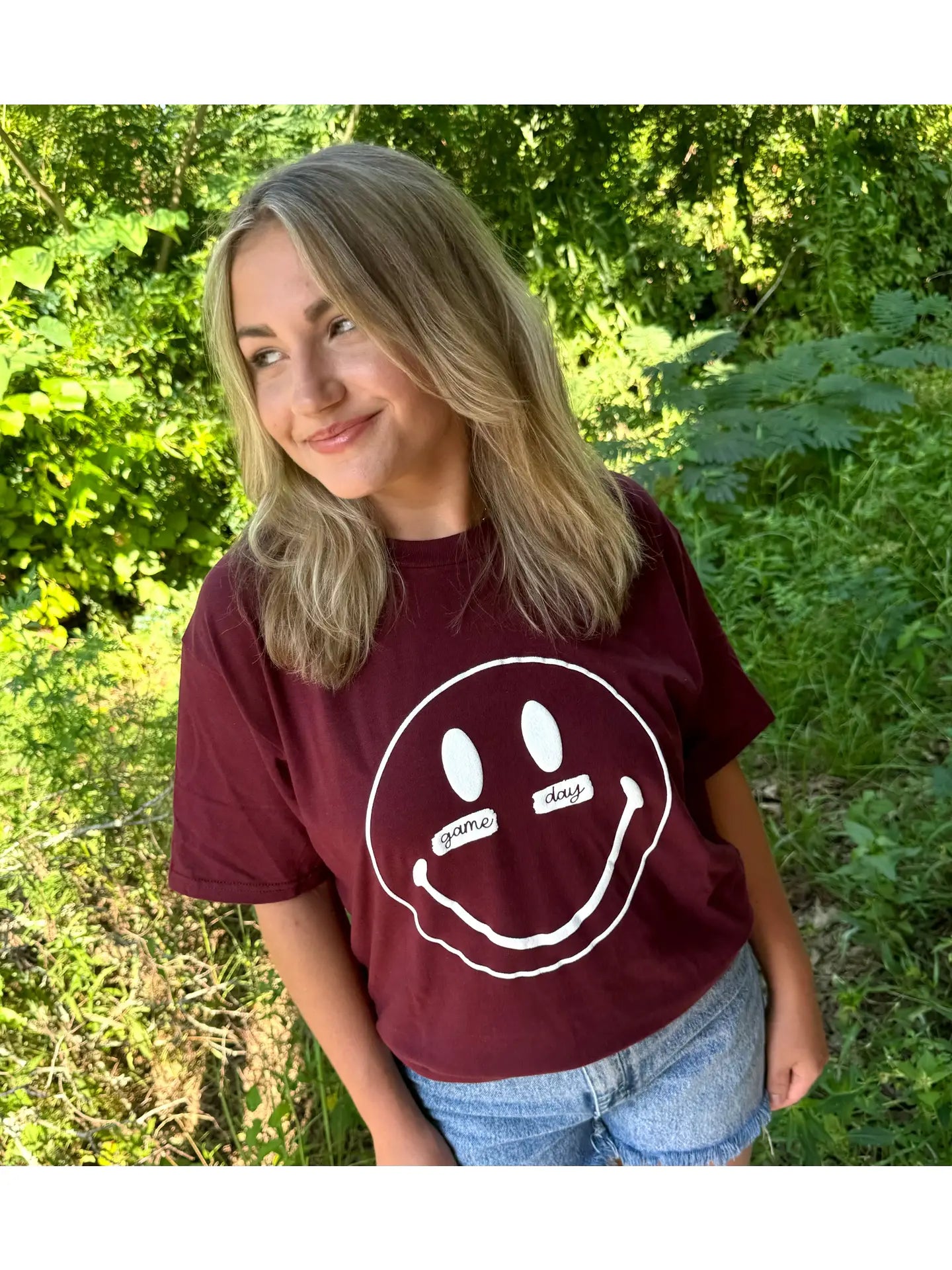 Maroon Gameday Puff Tee