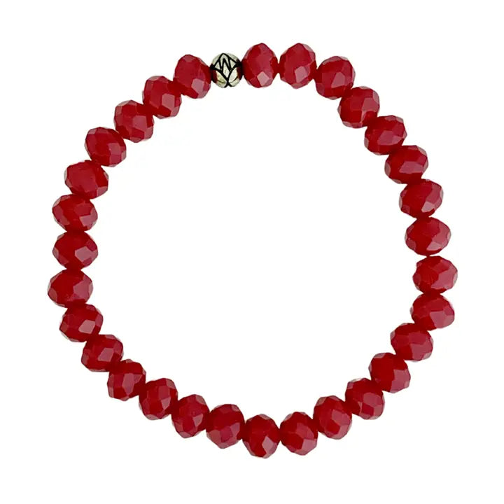 Dillon 8mm Bracelet - Red