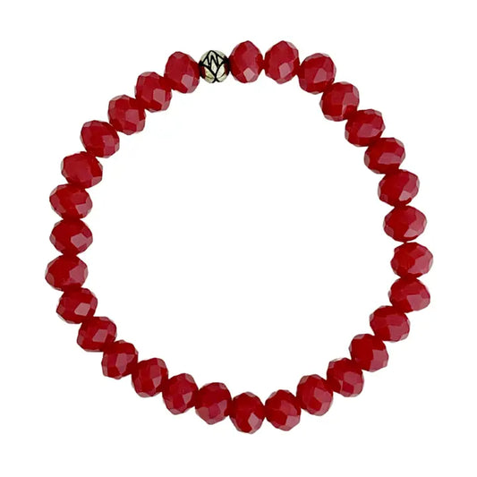 Dillon 8mm Bracelet - Red