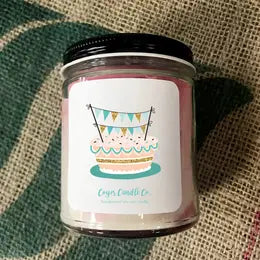 9 oz. Clear Jar Candle - Handcrafted Celebration