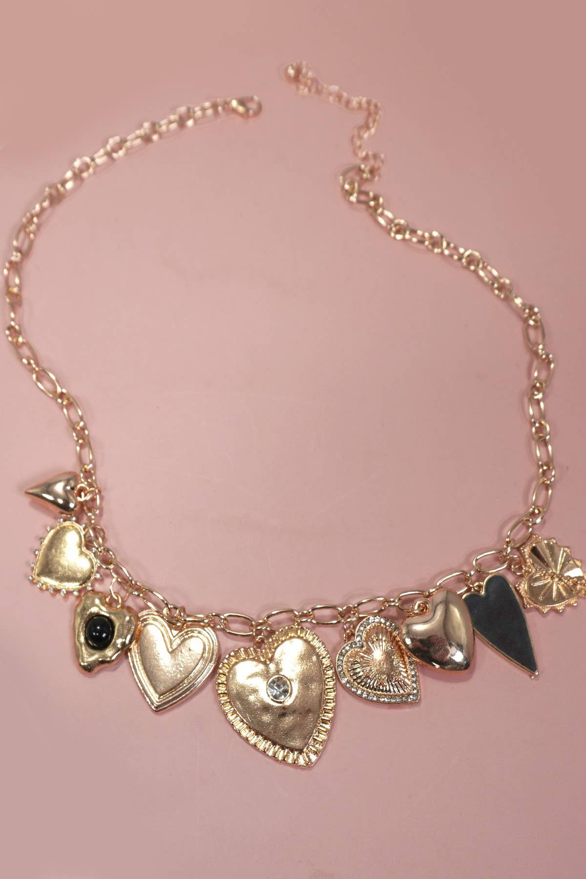 Charm Necklace - Multi Bold Heart