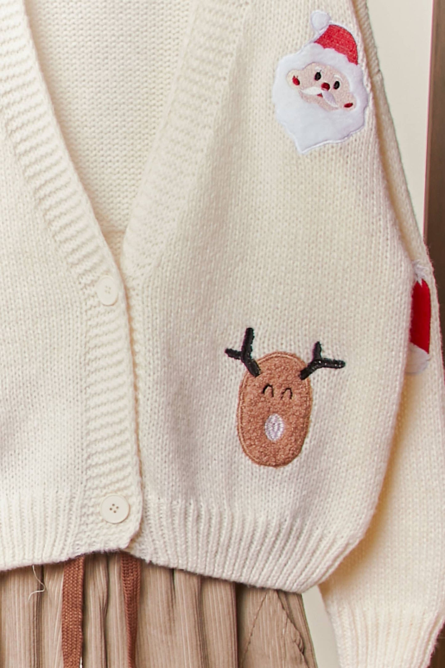 Christmas Patch Cardigan