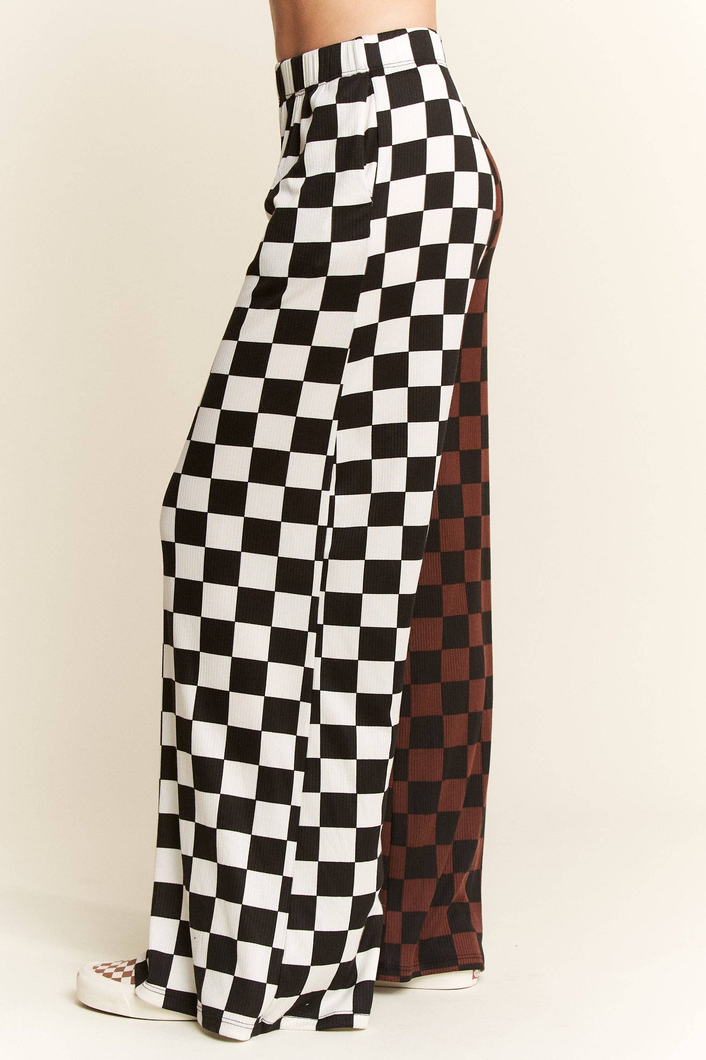 Split Decision Checkered Pants