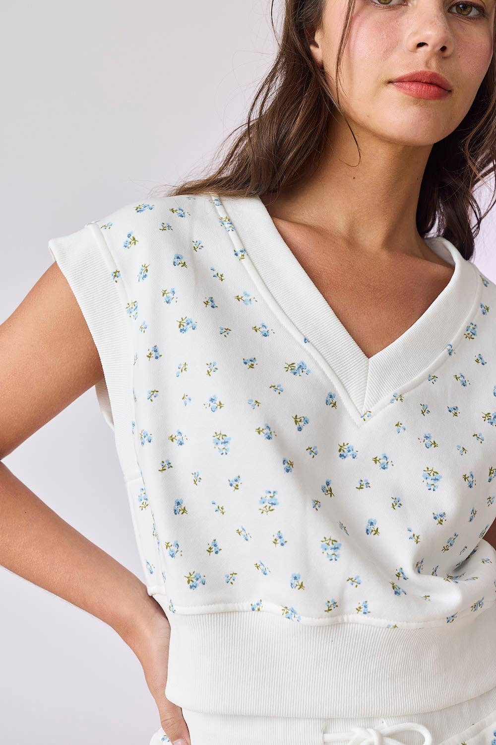 Claire Floral Print Knit Top or Shorts