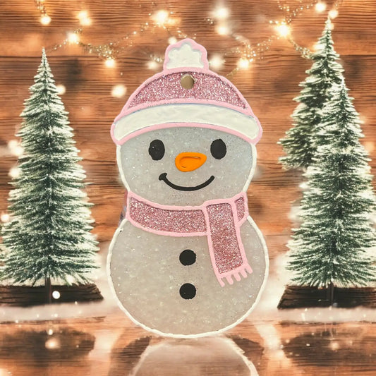 Sparkle Snowman Freshie