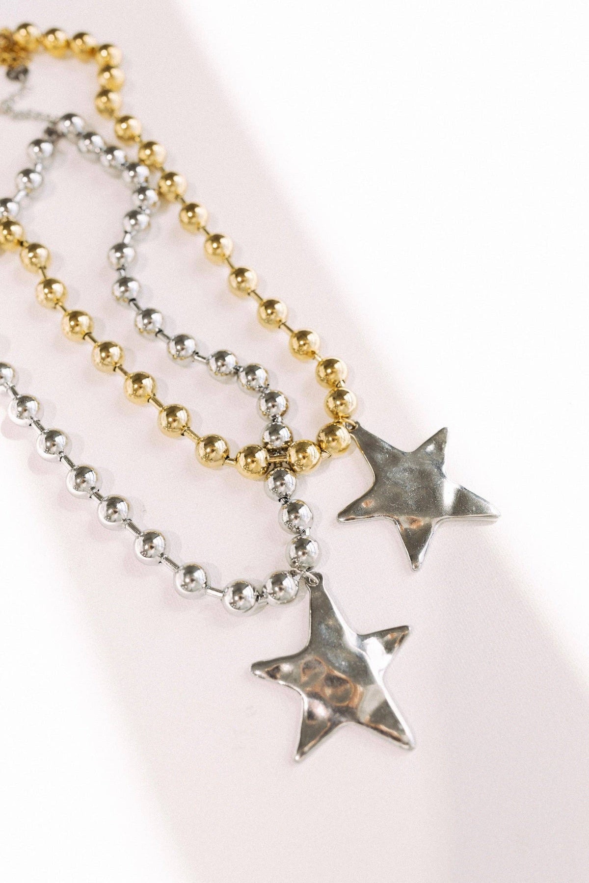Barb & Star Necklace || Silver Star