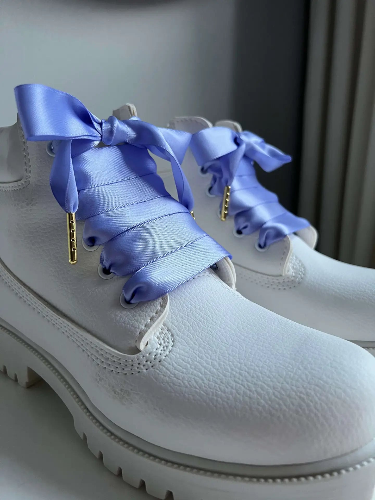 Blue Iris Silk - Shoelaces