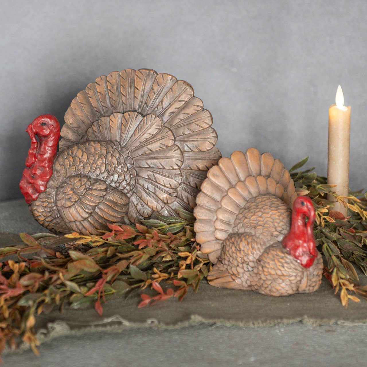Brown & Red Tabletop Turkey