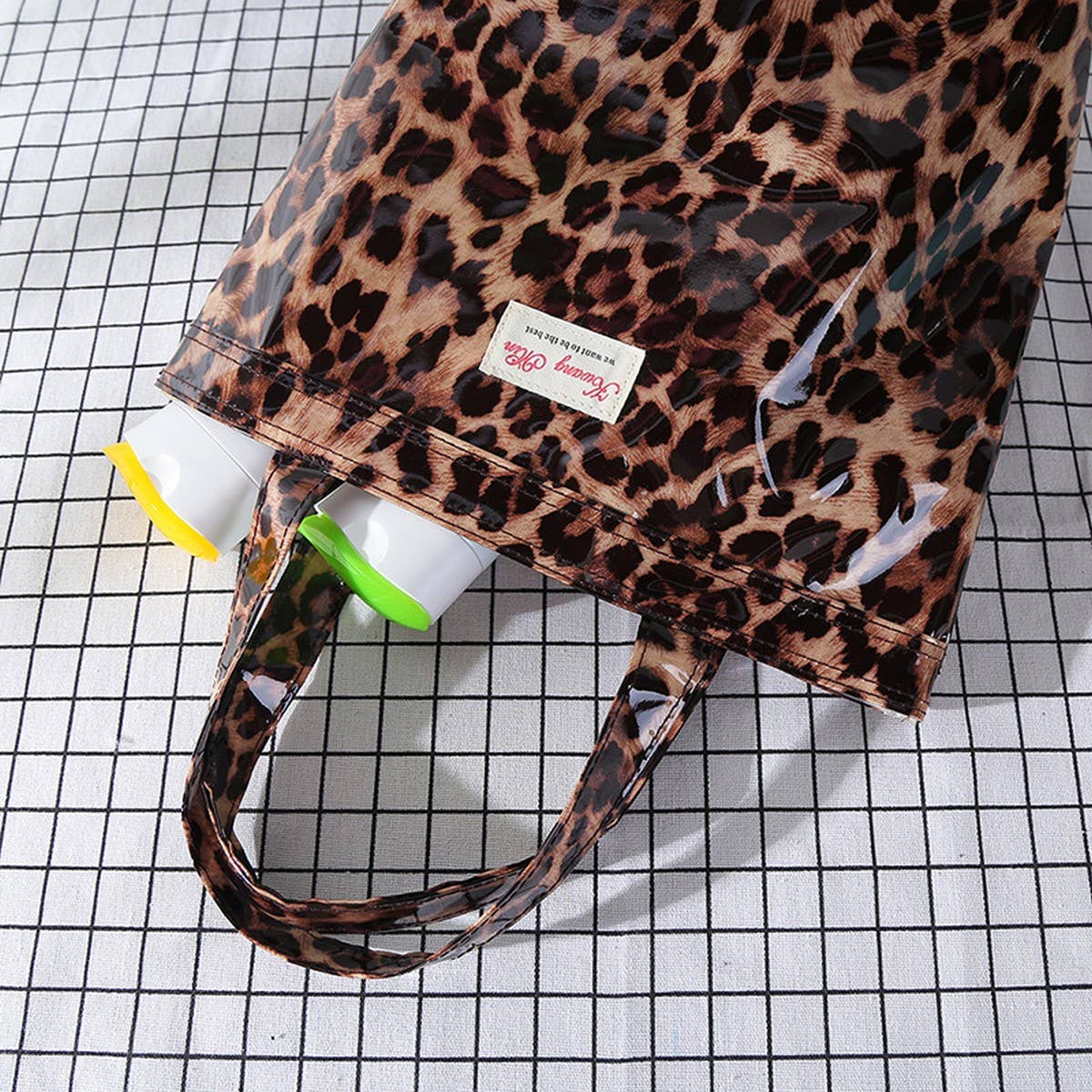 Minimalist Leopard Print Portable Storage Bag