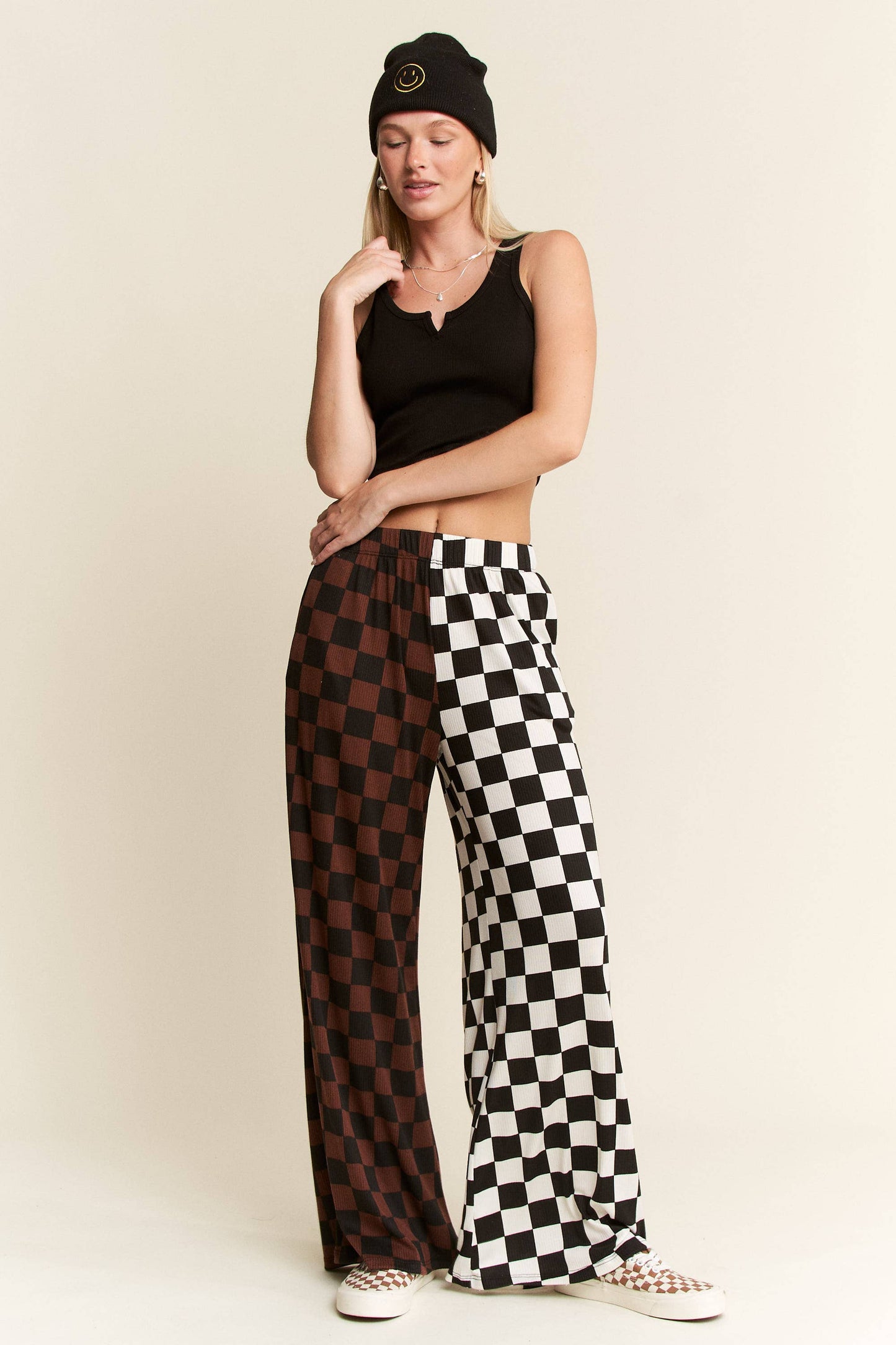 Split Decision Checkered Pants