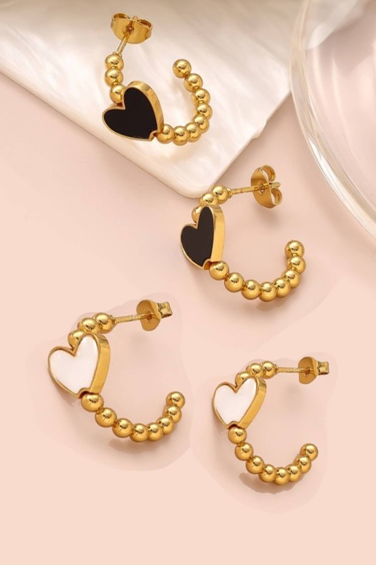 18K Stainless Steel Tarnish Free Waterproof Hoop